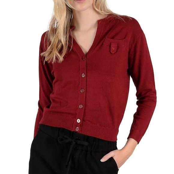 ⬇️ NEW Molly Bracken Red Cardigan XS/S - Picture 7 of 9